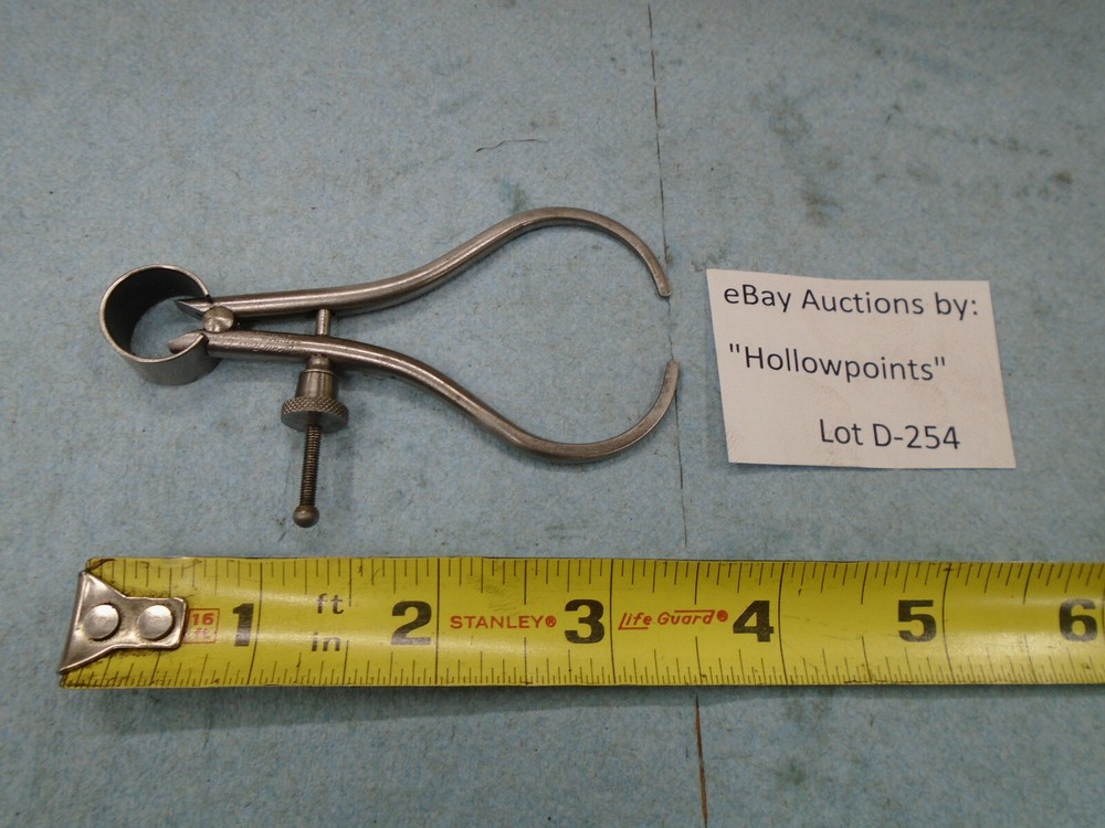 Lufkin 141 ToolMakers 3" Outside Caliper Solid Nut Round Leg for Machinist D254