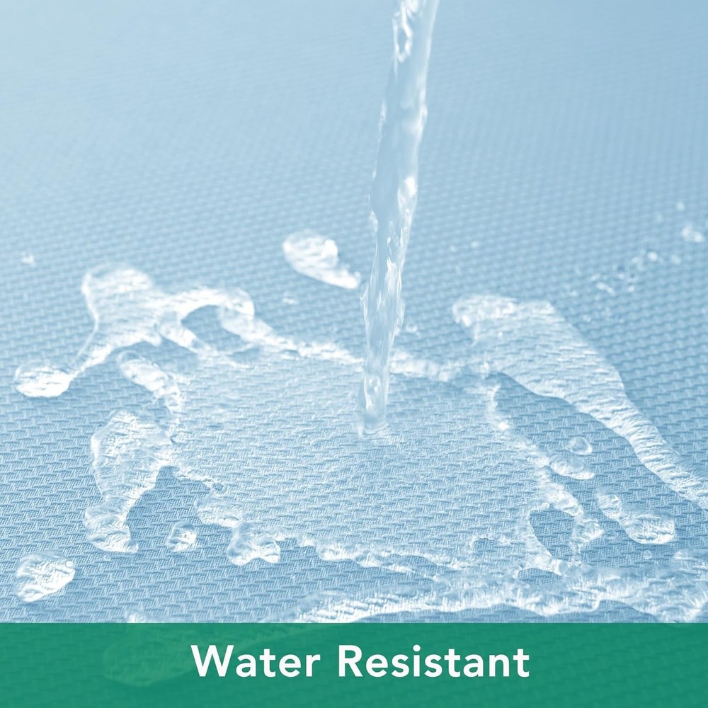 Textured Fabric Tablecloths 60x84 Inches Rectangular, Light Blue Water Resist...