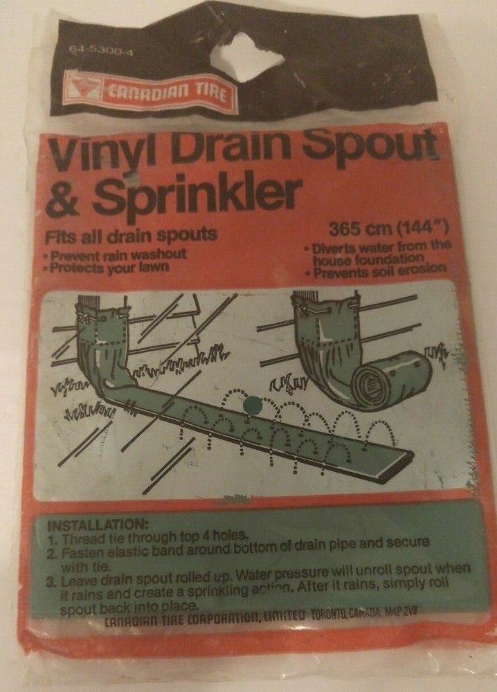 Drain Spout & Sprinkle 144''