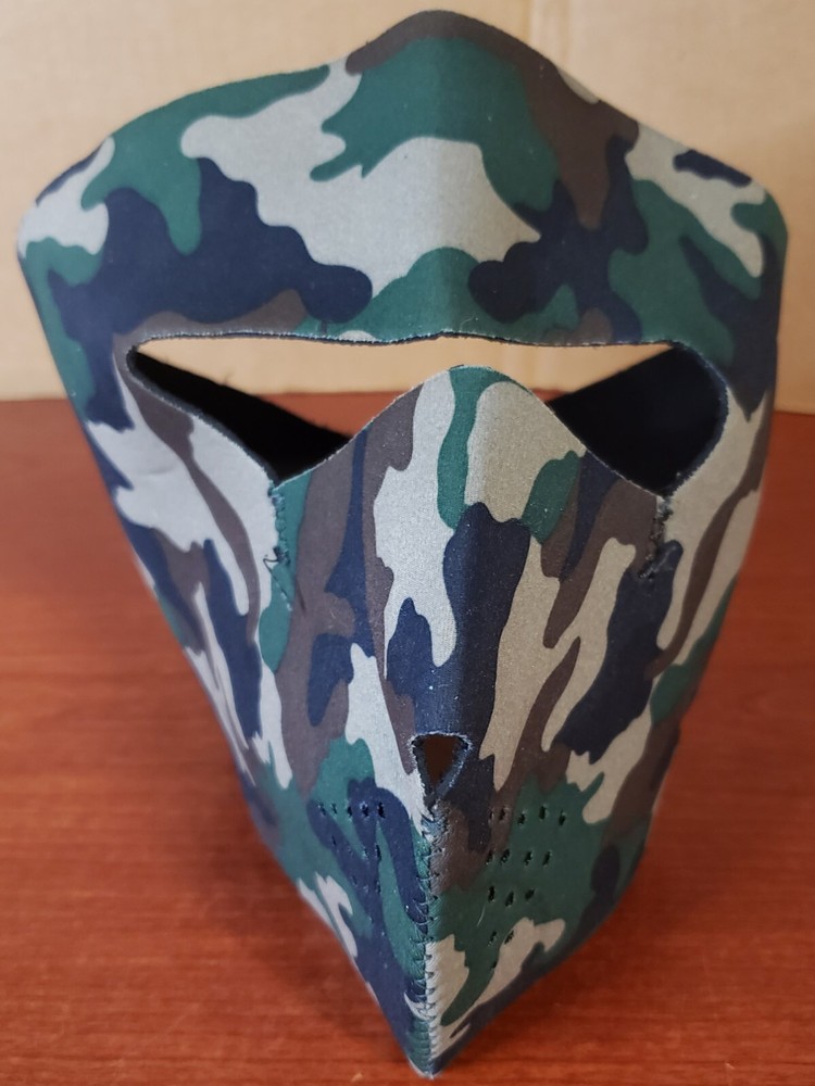 Rothco Reversible Face Mask, Camo/Black