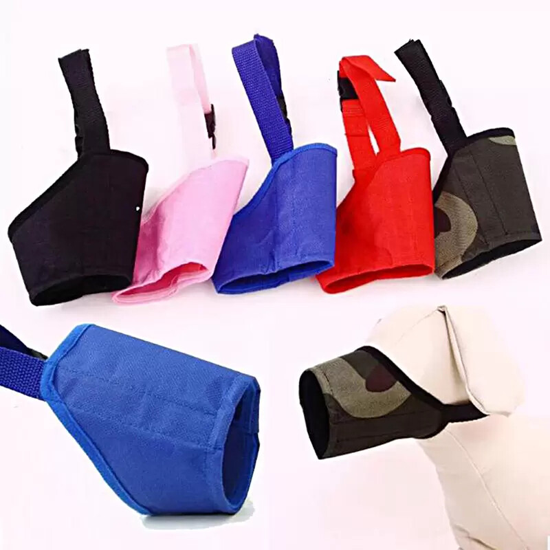 Dog Muzzle Anti Stop Bite Barking Biting Chewing Training Pet Soft Light Nylon