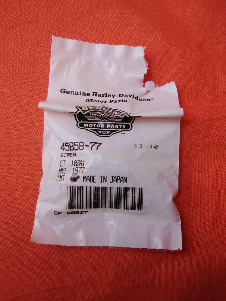 HARLEY DAVIDSON GENUINE FORK DRAIN SCREW 45858-77