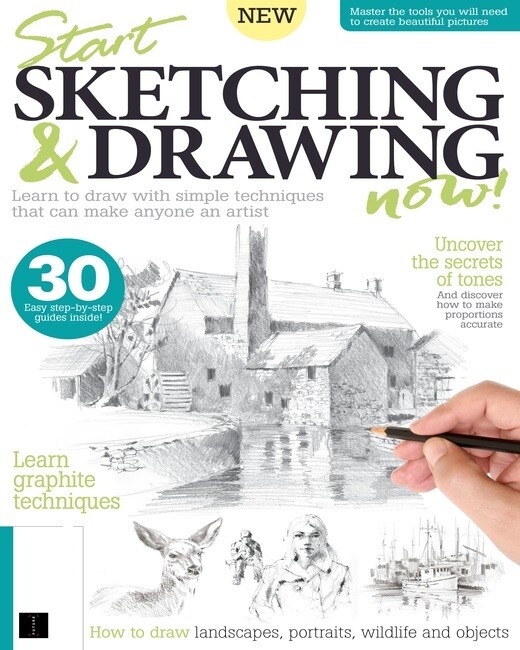 Start Sketching and Drawing Now!  magazine | Learn Graphite Technique.
