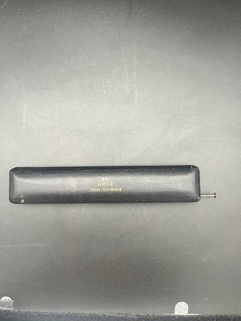 Vintage amco protractor measurement tool w/case