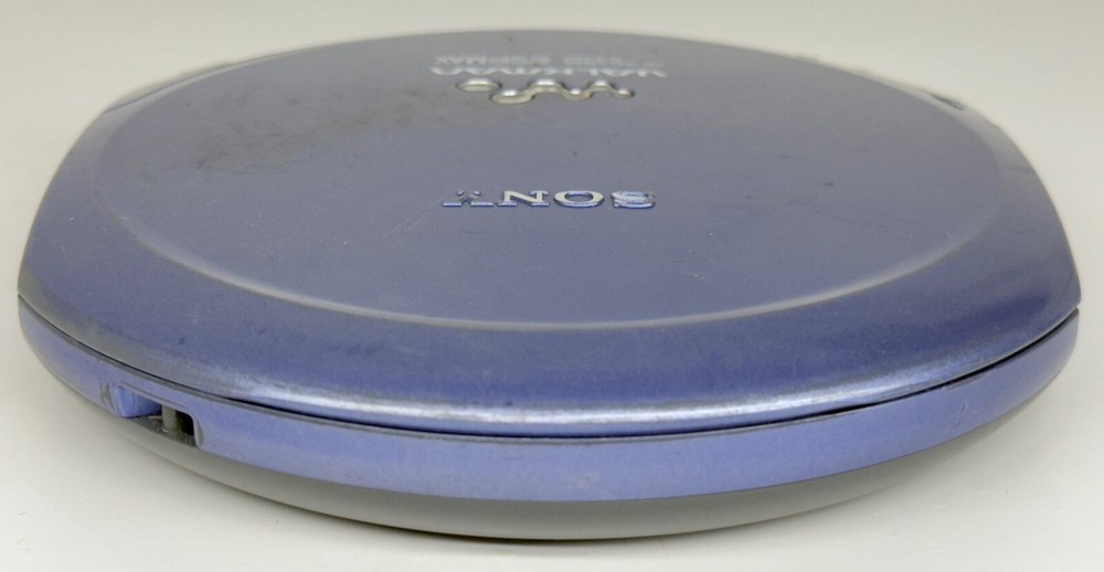 Sony Walkman Portable CD Player D-E220 ESP MAX Blue Pearl Discman UNTESTED READ
