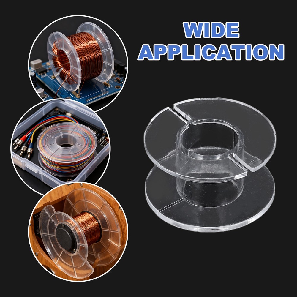 10pcs Speaker Crossover Bobbin Spools Coil, 31x18mm ABS Empty Spools