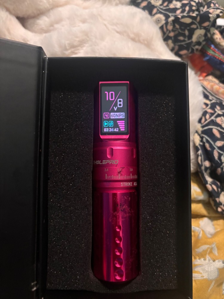 Wireless Tattoo Gun Kit Wormhole Pink Beginner Kit