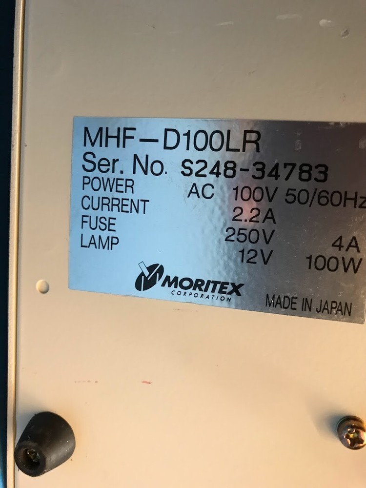 Moritex MHF-D100LR Halogen Light Source Power Supply 7A