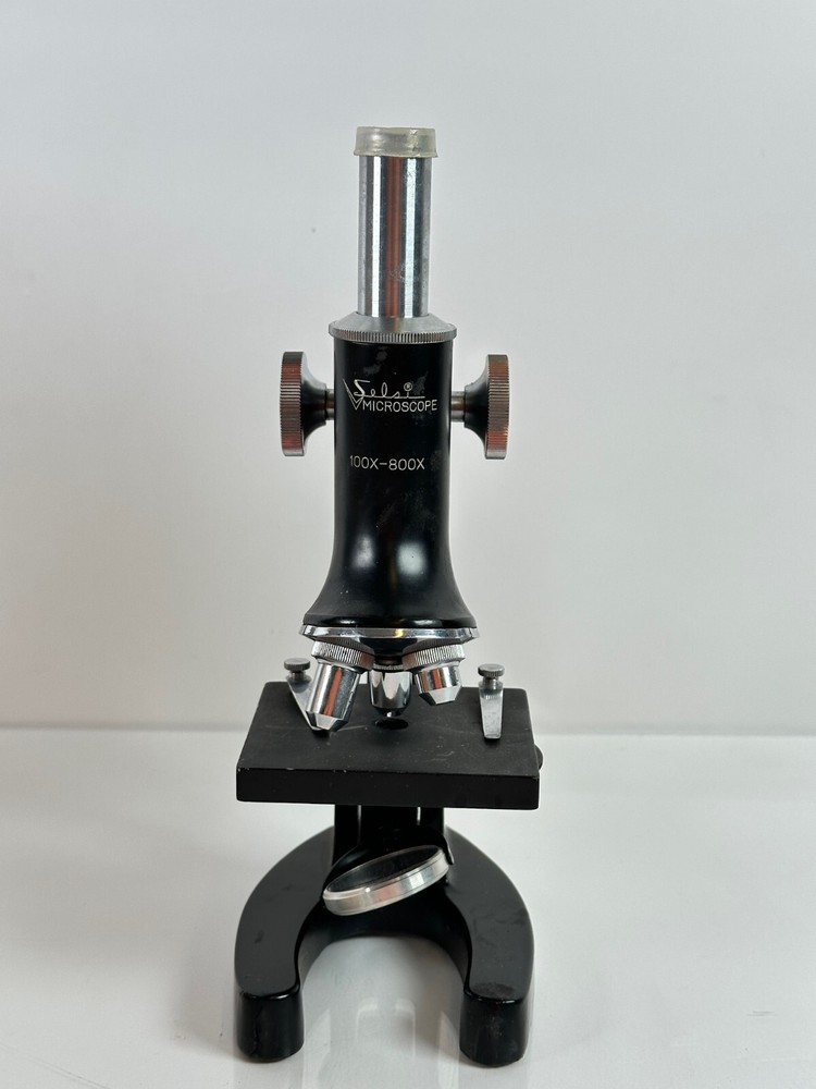 Selsi 100x-800x Microscope w/ Wood Case