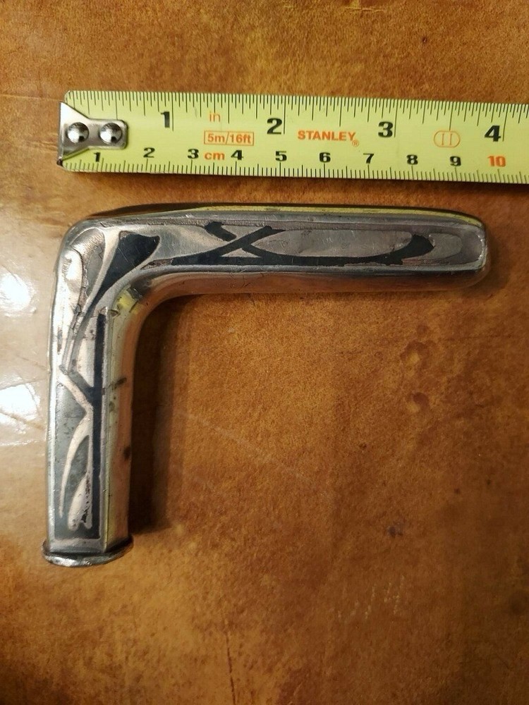 Silver cane handle 1in Diameter 4in Length Universal