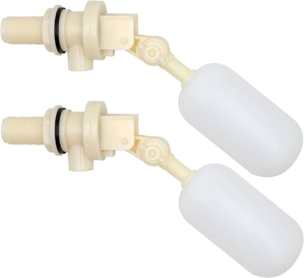 2 Pack Float Valve 1/2 Inch Water Float Ball Valve with Adjustable Arm Filter fo