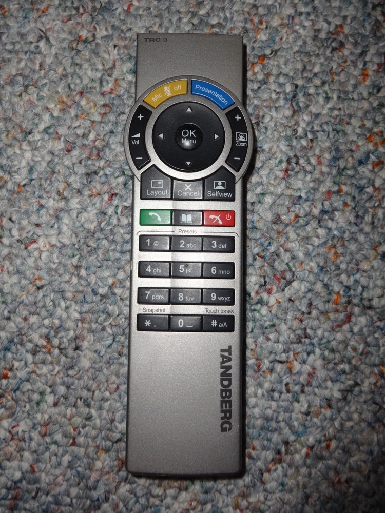 Tandberg TRC-3 TRC3 Videoconferencing Remote Control Unit