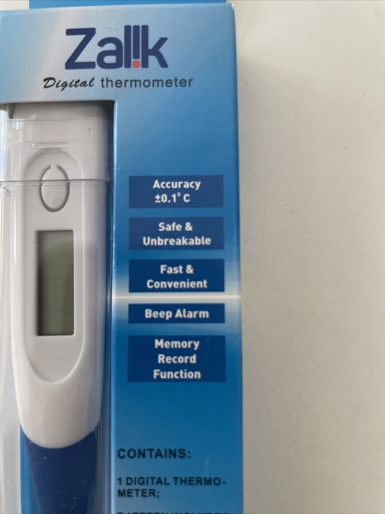 Zallk digital thermometer with storage case