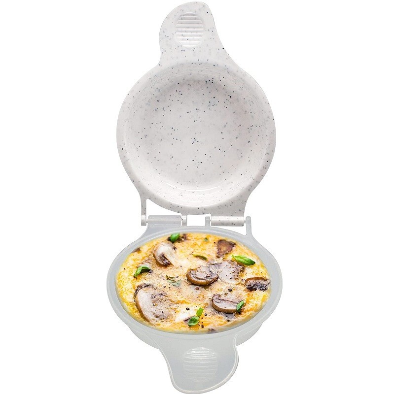 Microwave Egg Muffin Cooker Egg Sandwich Pan Mcmuffin Maker Breakfast 1-Pack