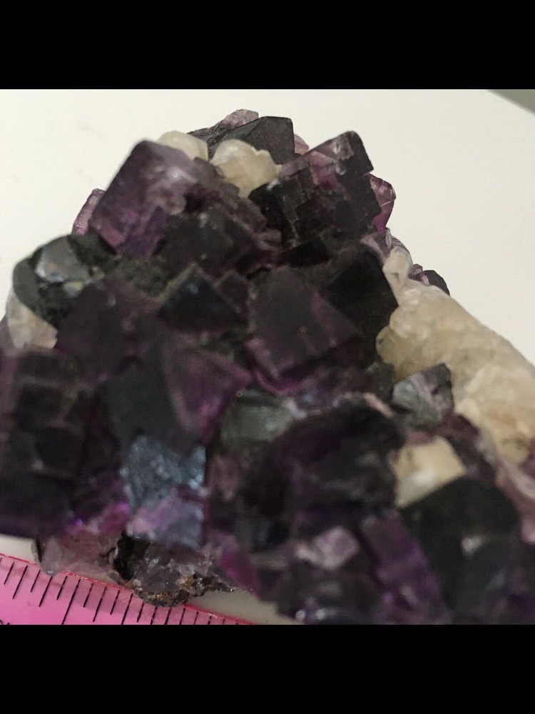 natural purple fluorite specimen, pre-owned
