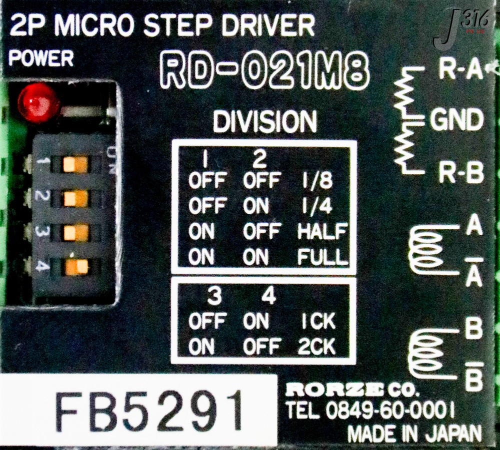 36175 RORZE 2P MICRO STEP DRIVER RD-021M8