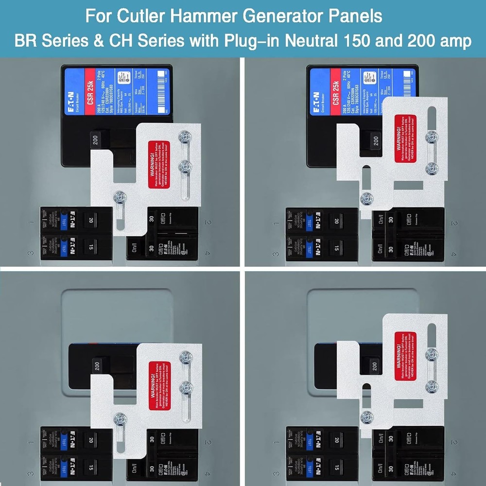 SafeHome Generator Interlock Kit for Eaton BR Series Panels