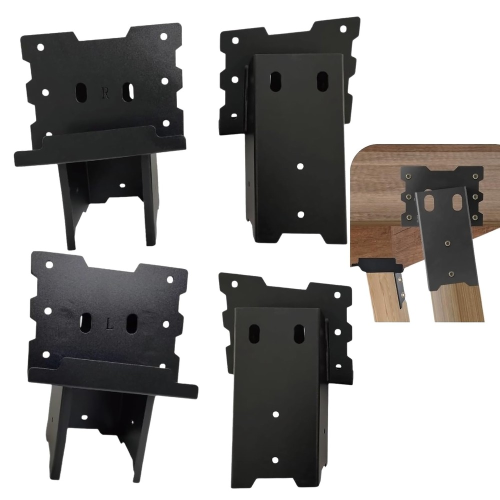4x4 Outdoor Multi-Use Angle Brackets,Platform Bracket for Hunting Blinds, Sho...