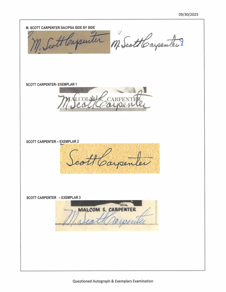 🚀 Mercury 7 Astronauts Signed Postmarked Envelope All 7 Autographs! 🚀