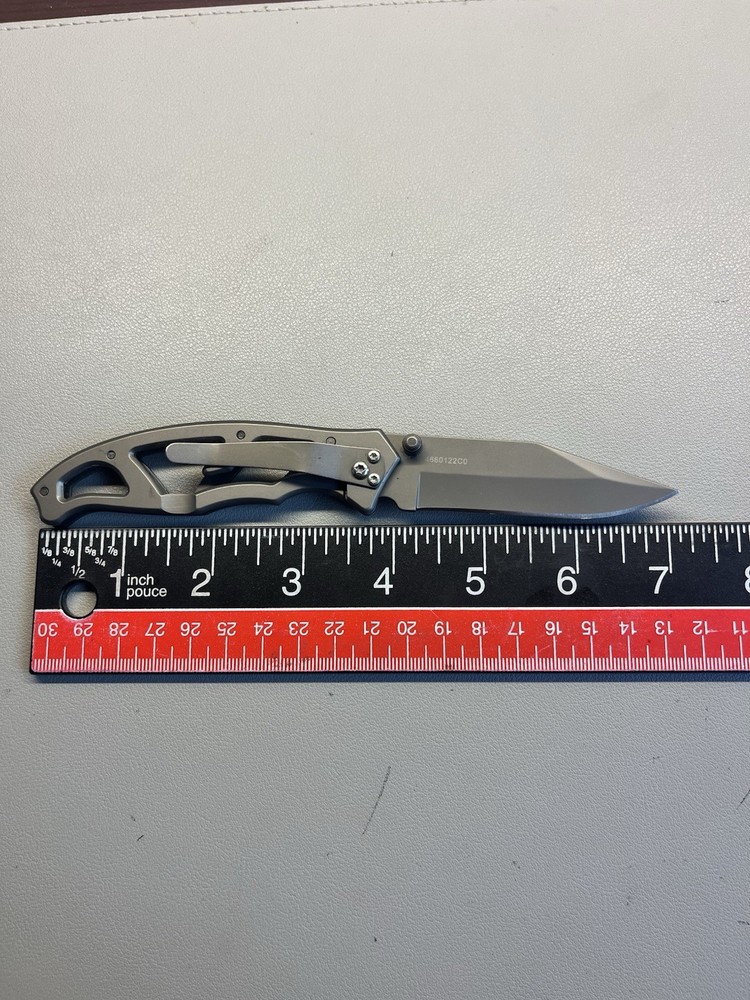 Gerber Paraframe gun metal gray plain edge
