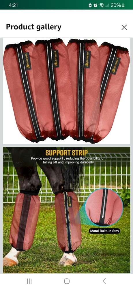 Horse Fly Boots Orange