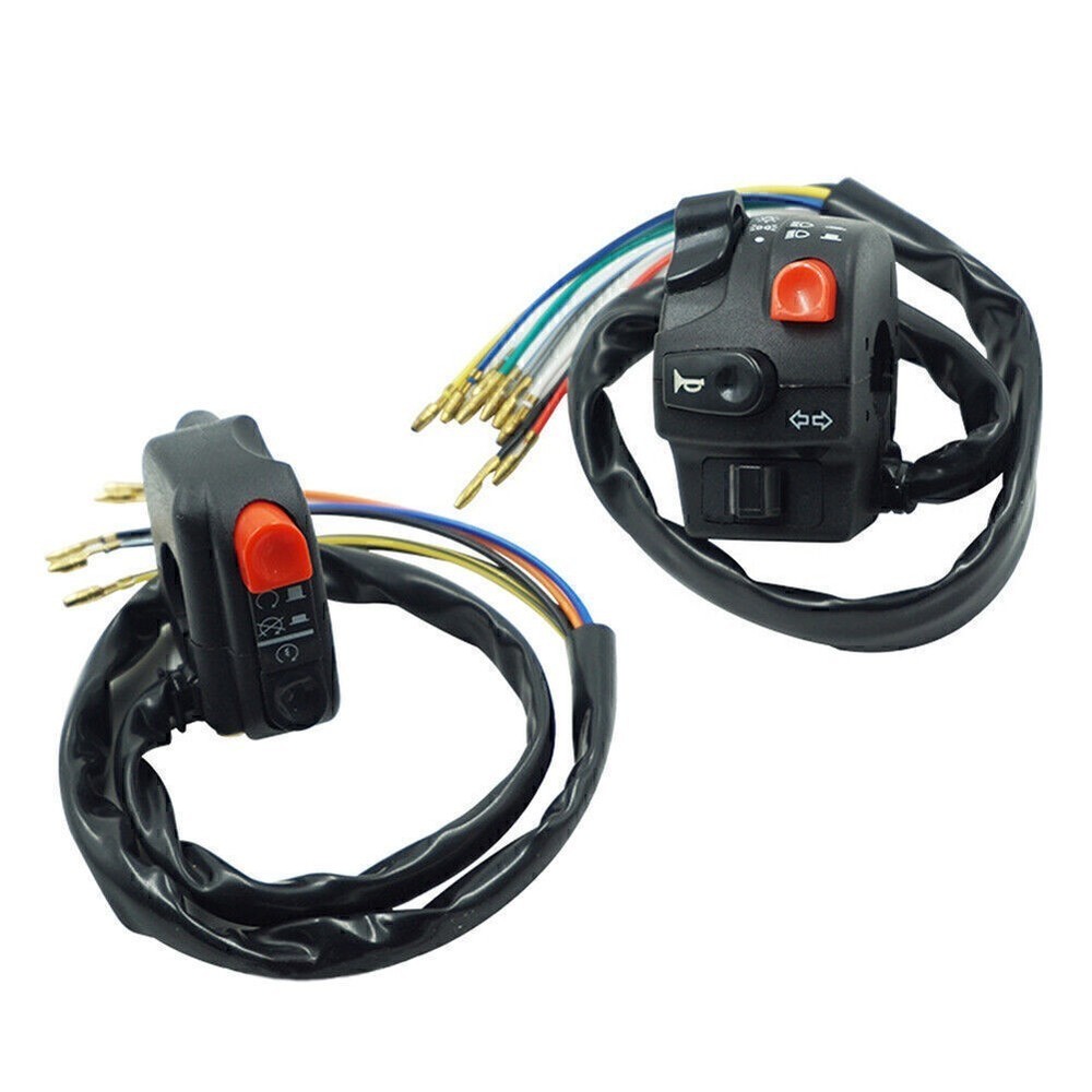 7/8" 22MM Motorcycle Horn Button Electric Start Handlebar Controller Switch