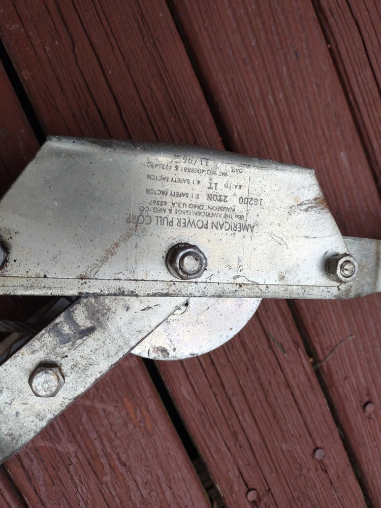 American Power Pull 2 Ton Cable Puller Model 18200