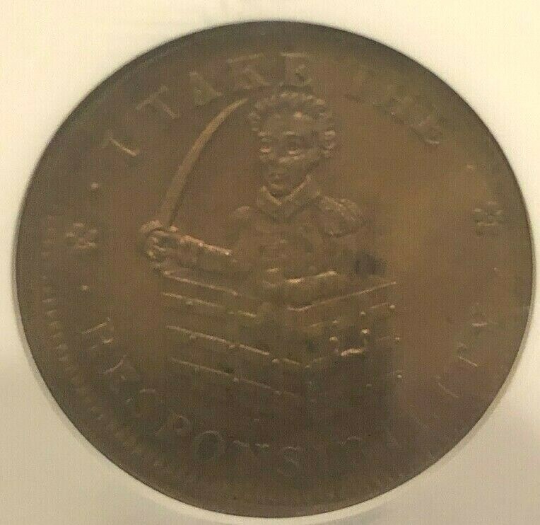 1833 HARD TIMES TOKEN HT-70 LOW-51 NGC MS 64