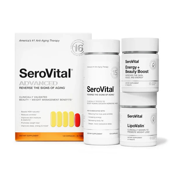 SeroVital Advanced Dietary Supplement 60 Tablets + 120 Capsules