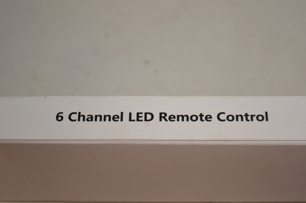 6 Channel LED Remote Control (WHITE) with battery, hardware & mount
