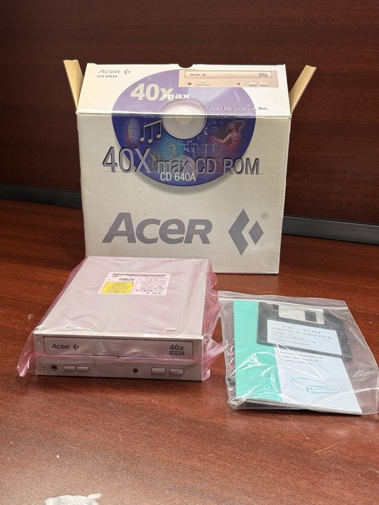 ACER Peripherals, Inc. 40X max CD ROM CD 640P 1998 (NEW)