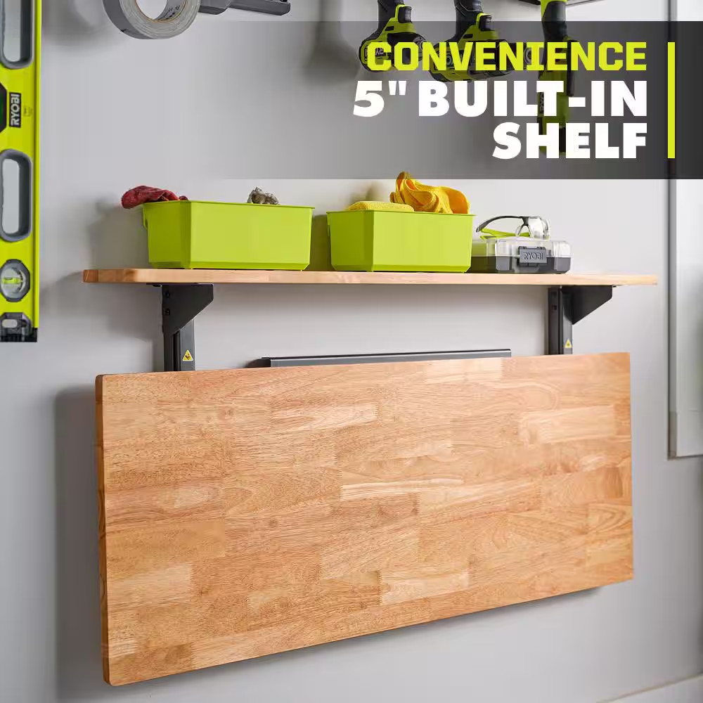 RYOBI Stowaway Wall Mounted Folding Workbench Table