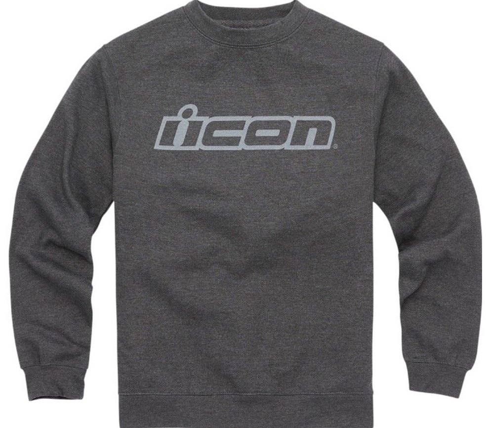 Icon OG Slant Mens Pullover Crewneck Sweatshirt Charcoal