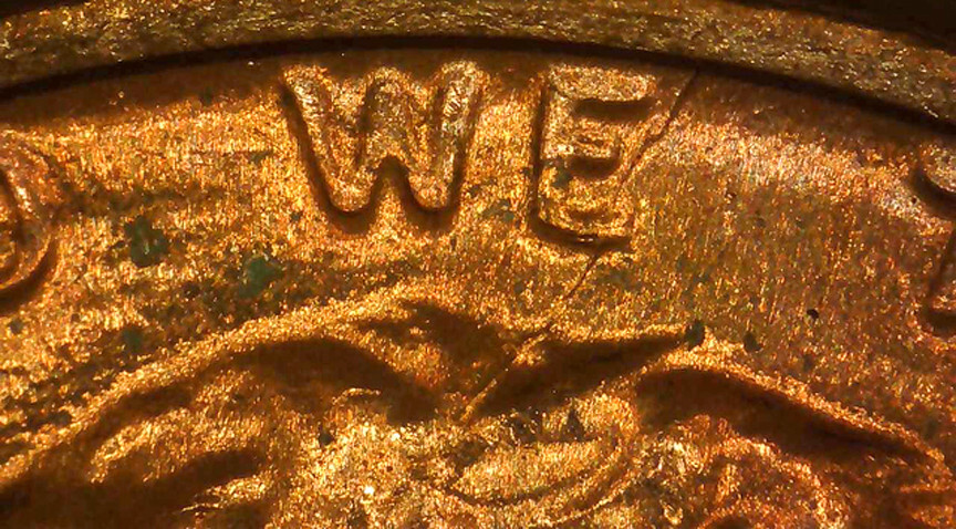 1970 D Lincoln Cent BU Red- Spike Head- Unlisted
