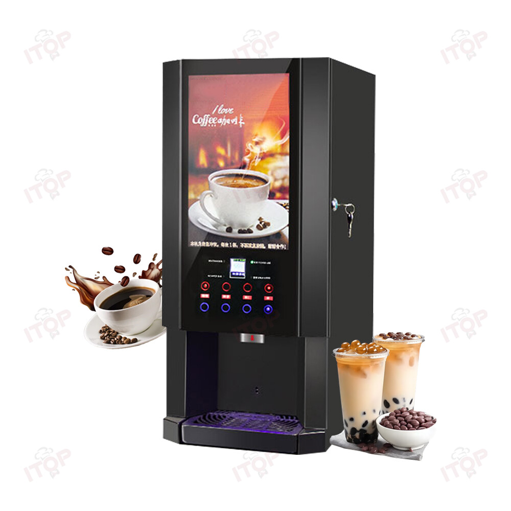 Commercial Coffee Machine Multi-Function Hot Cold Instant Coffee Maker 110V/220V