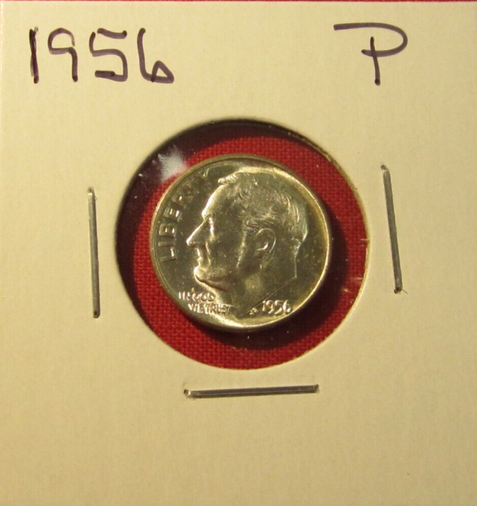 1956 P Roosevelt Dime - 90% Silver - BU - Uncirculated