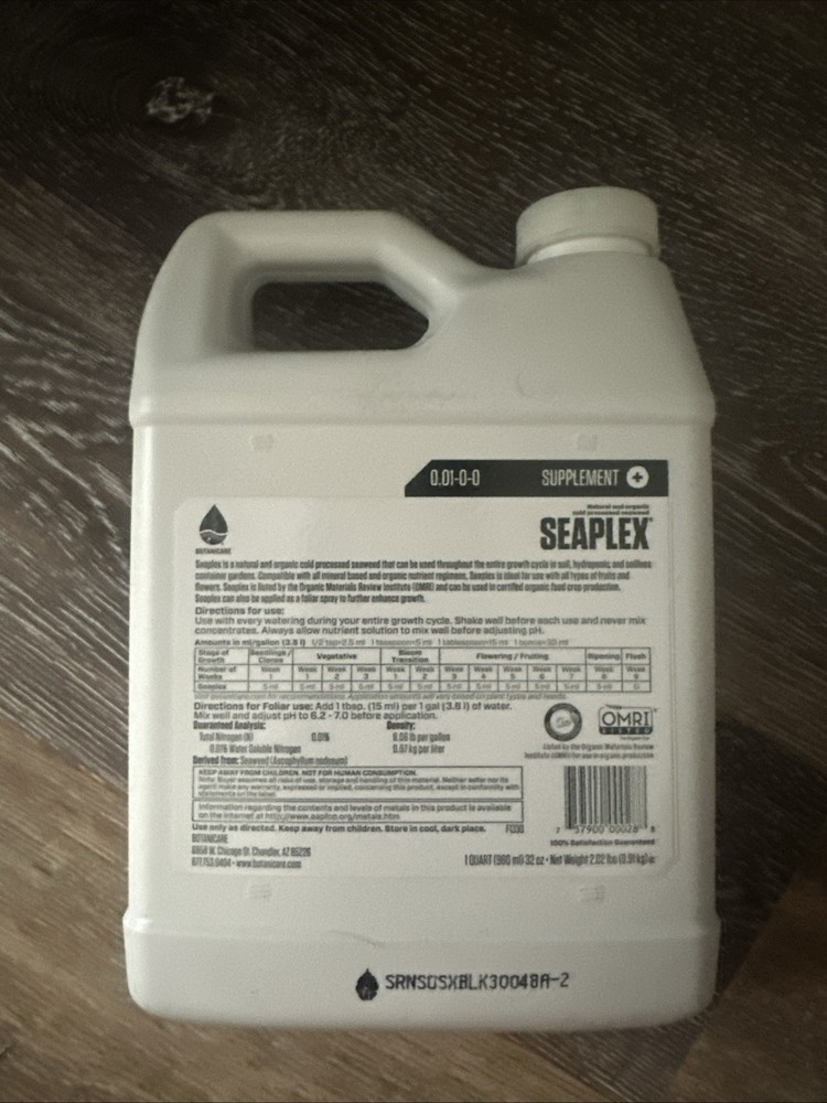 Botanicare Seaplex 1 Quart FREE SHIP