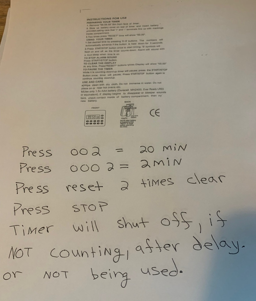 (6) Digital Timer Count Down / Count Up Timer Alarm Total of Six