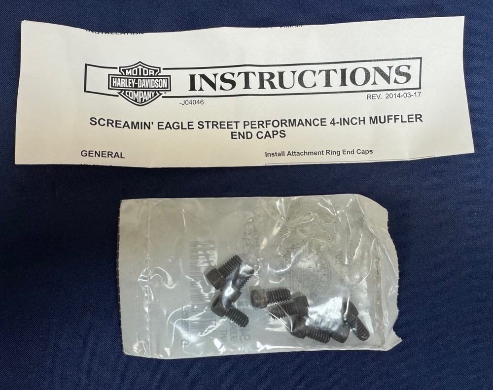 Harley-Davidson 65100015 End Cap Kit, Muffler, Piston