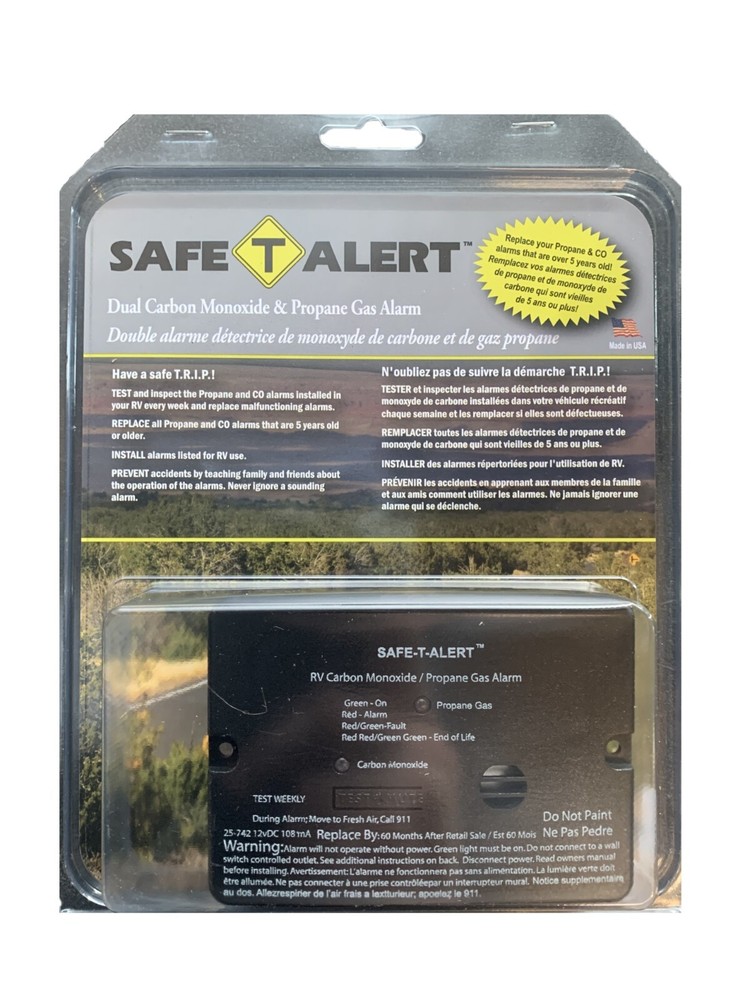 MTI Industry Safe-T-Alert Propane Carbon Monoxide Gas Detector Camper Boat RV