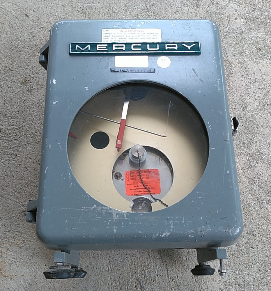 Mechanical chart recorder -Mercury instruments. 100 psi element.