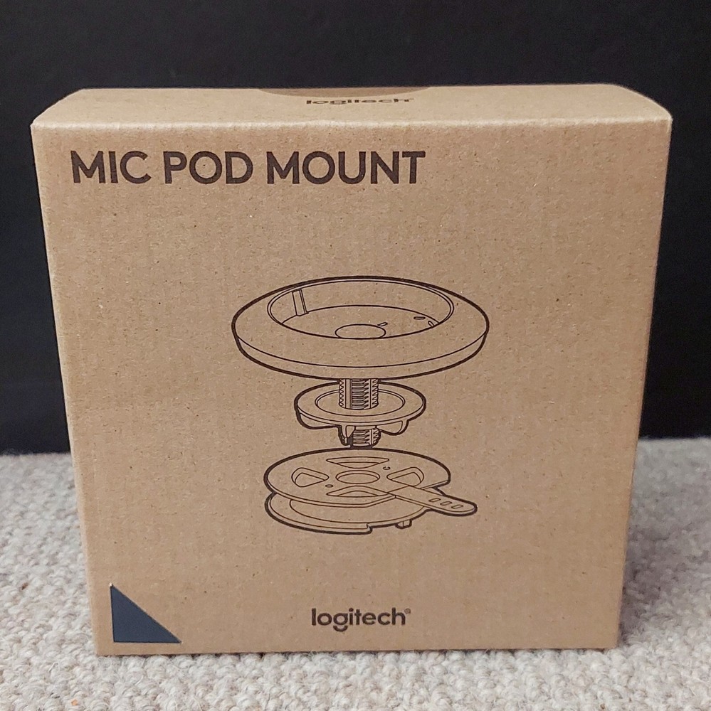 Logitech Rally Mic Microphone Pod Mount for Desktop or Ceiling [Graphite]