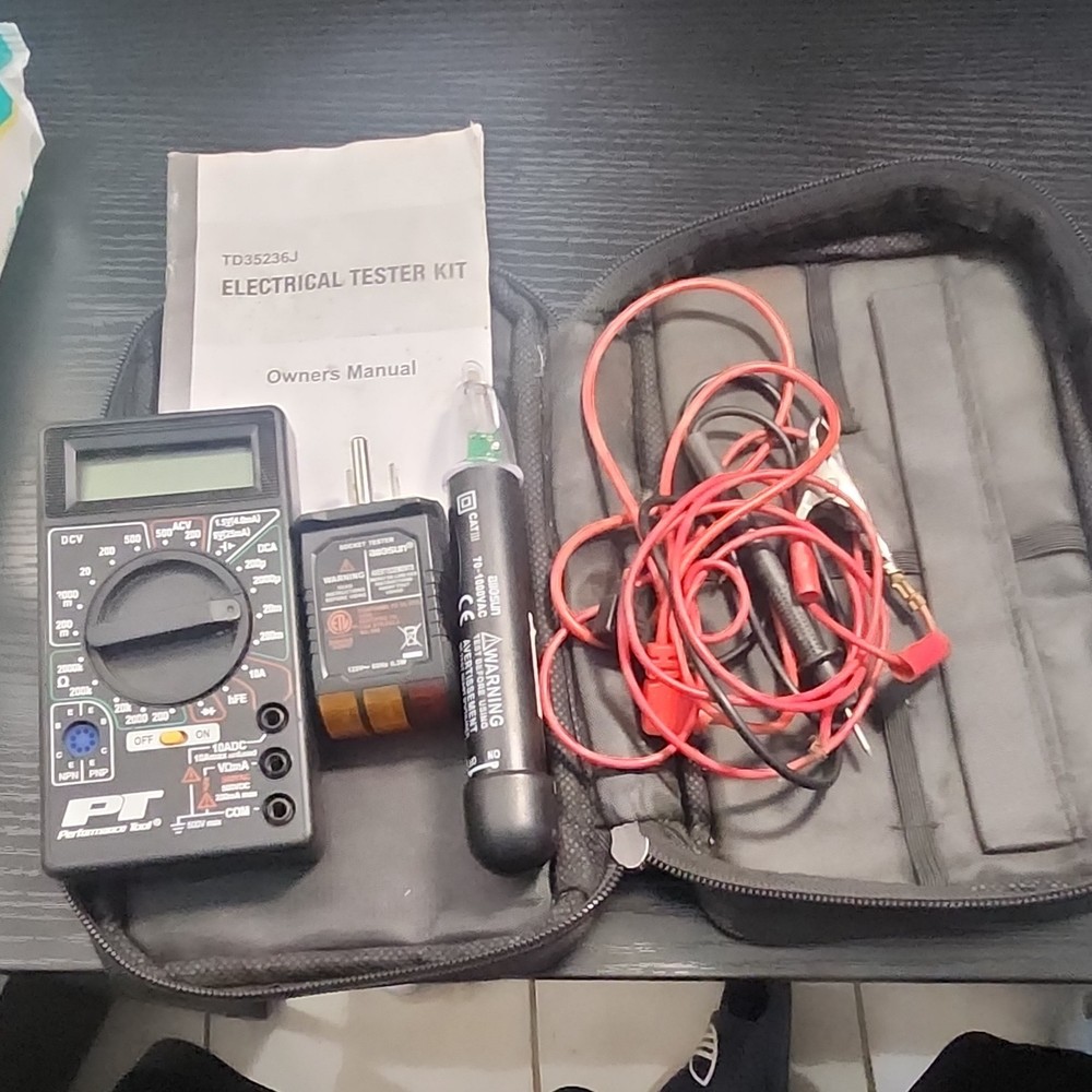 PT Performance Tool TD35236J Digital Handheld Multimeter CAT II, AC/DC Voltage