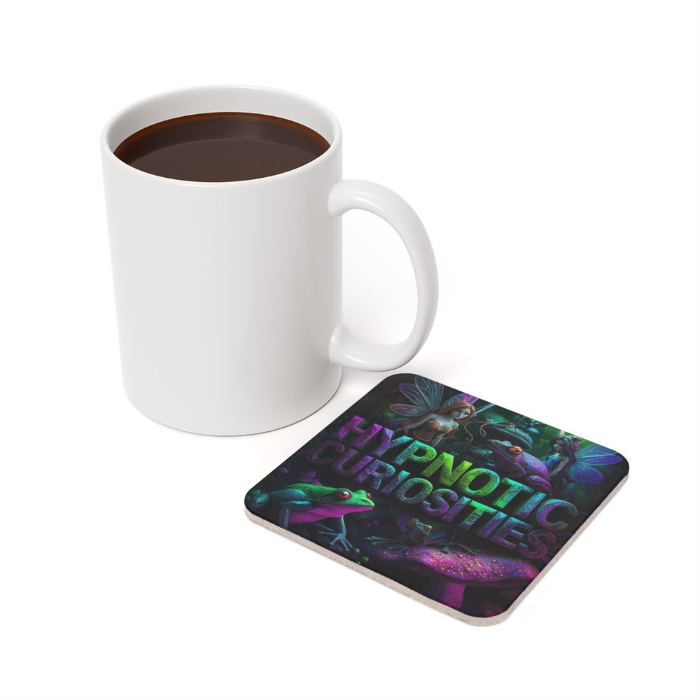 Hypnotic Curiosities Cork Back Coaster