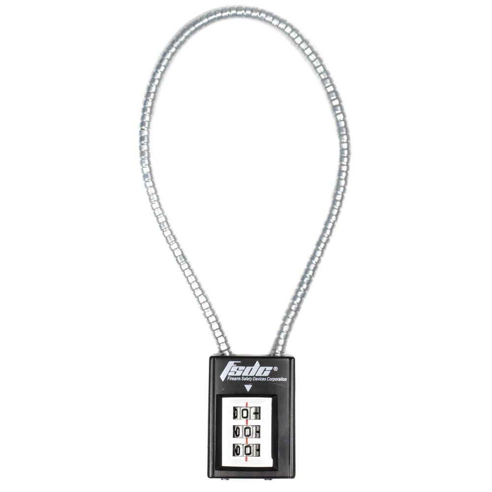 FSDC  14” Combination Cable Gun Lock  CA & MA Approved  CL1725RCB