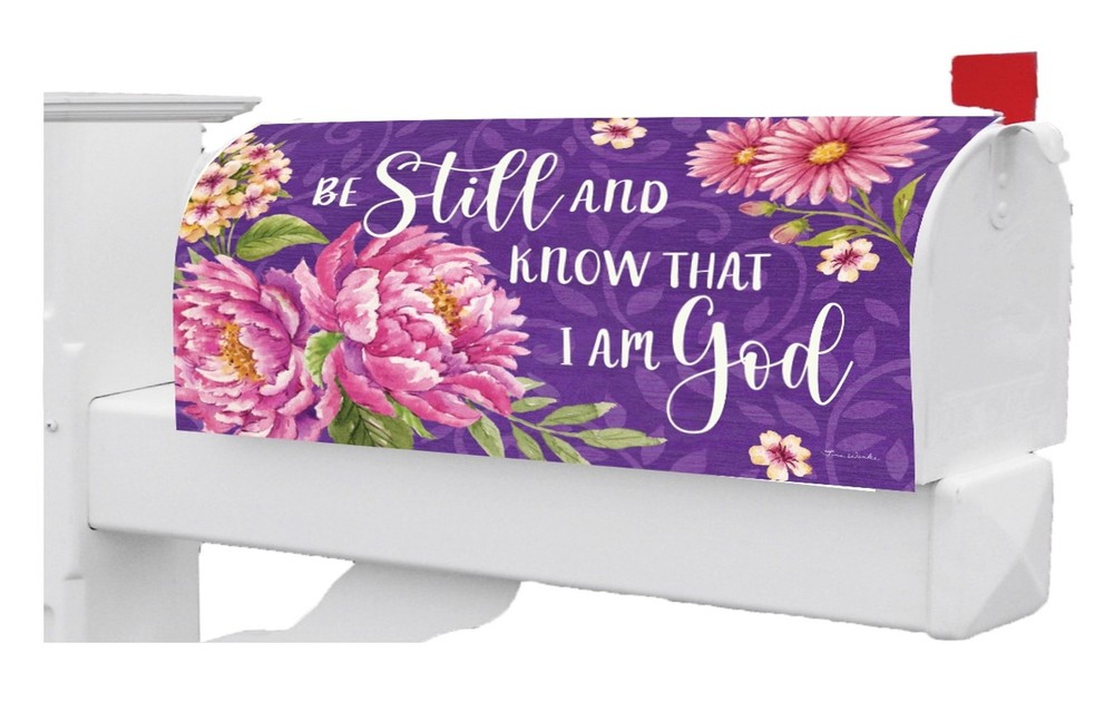 Be Still Floral Mailbox Cover