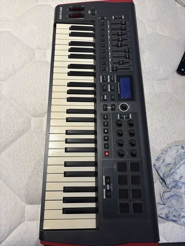 Novation Impulse 49 USB MIDI Keyboard Controller w/ Pads, Faders & Knobs