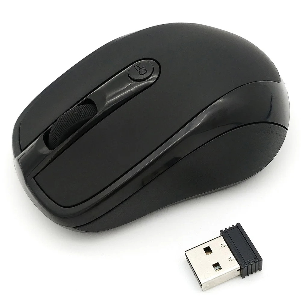 USB Wireless Mouse 2000DPI Adjustable Receiver Optical Computer 2.4GHz Comfort