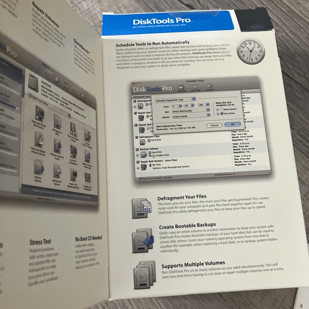 macware DiskTools Pro Vintage Utility Software- Disc And Box