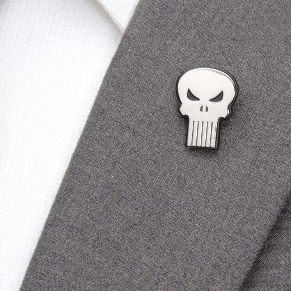 Marvel The Punisher Silver Lapel Pin